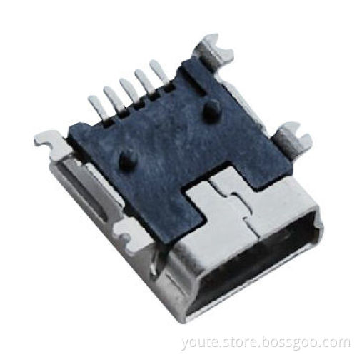 2.0 Mini USB Connector, 5P/F SMT B-Type